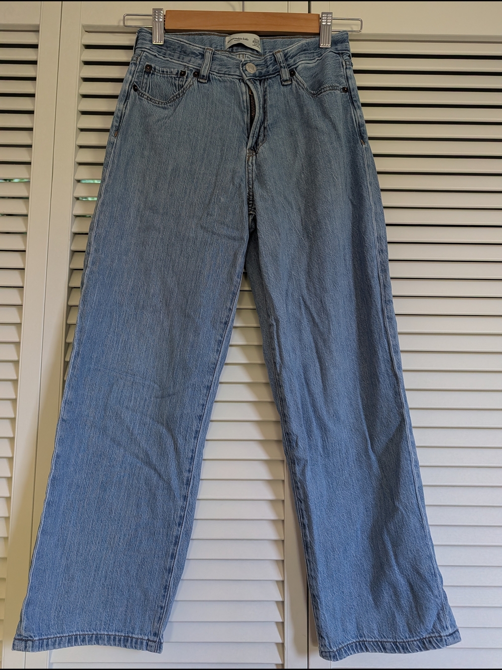 abercrombie kids Light Blue Wide Leg Jeans